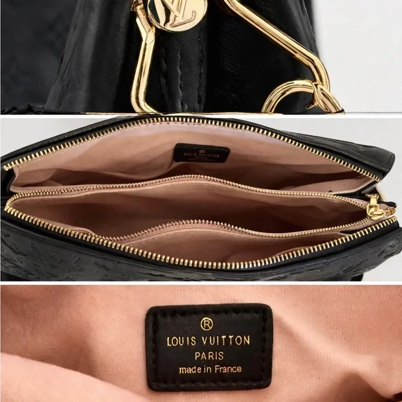 LV Black Monogram Embossed Crossbody Bag - Picture 2 of 2